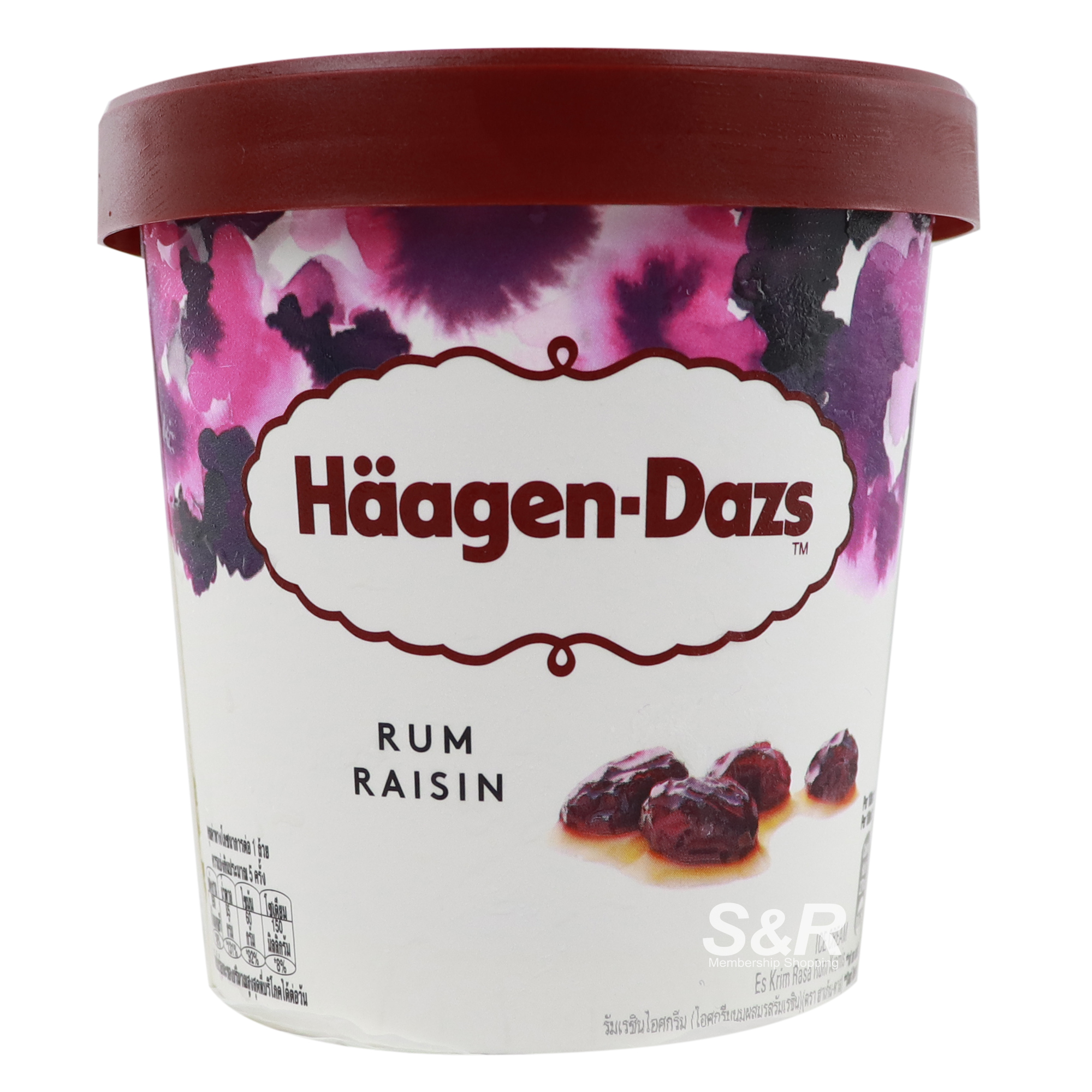 HaagenDazs Ice Cream Rum Raisin Flavor 473mL